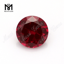 синтетический корунд 5 # круглой бриллиантовой огранки оптовые цены на рубиновый камень