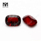 Заводская цена Учжоу Lapidary Art Cushion Вогнутая огранка красного цвета стеклянные камни
