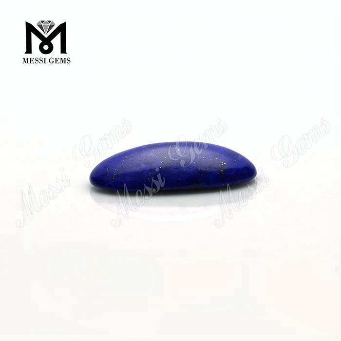 Свободный синий натуральный камень лазурита машинной огранки овальной огранки