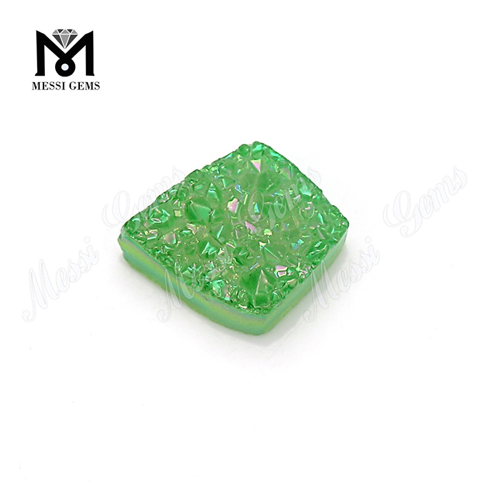 Высококачественные натуральные драгоценные камни Druzy Gemstones зеленого цвета Druzy Stone для изготовления ювелирных изделий