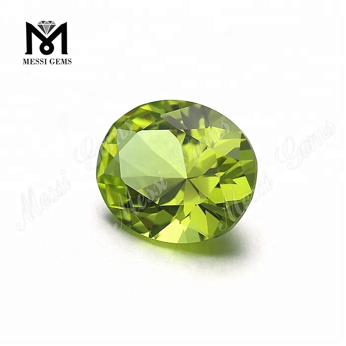 Оптовая цена Diamond Cut 10 * 12 мм # 139 овальной формы драгоценный камень Nanosital