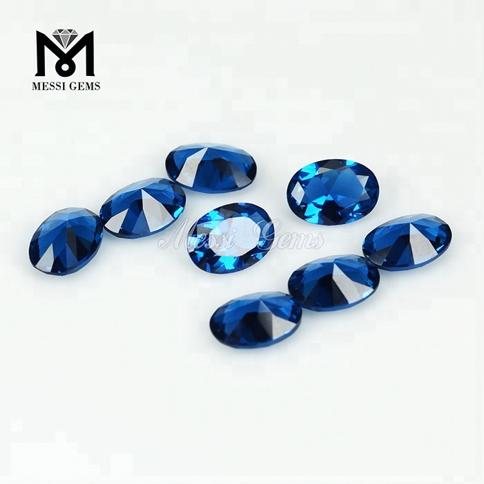 Овальные европейские голубые нано драгоценные камни машинной огранки лондонской формы