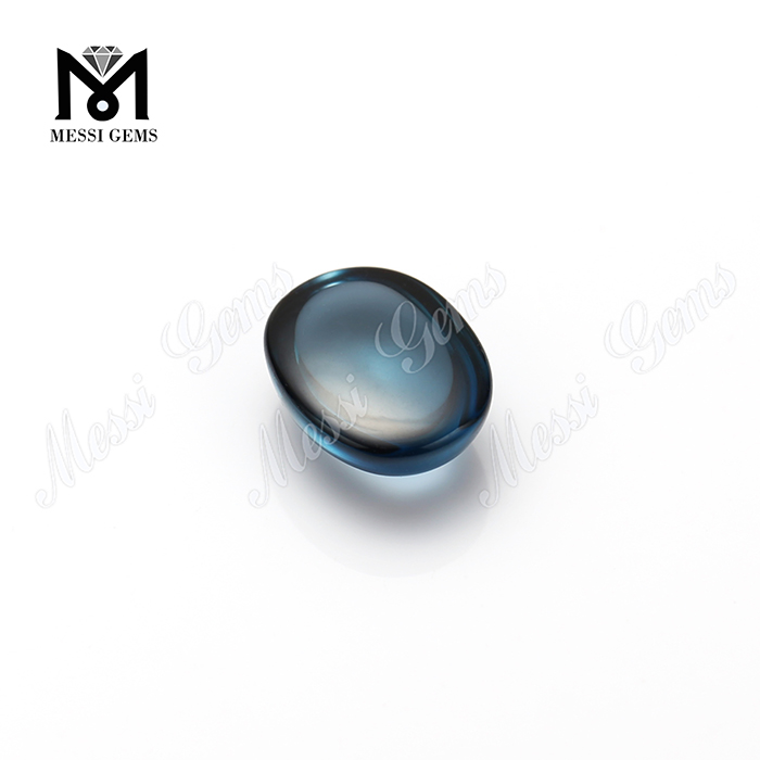 натуральный материал круглый лондонский голубой топаз драгоценные камни кабошон цена за карат