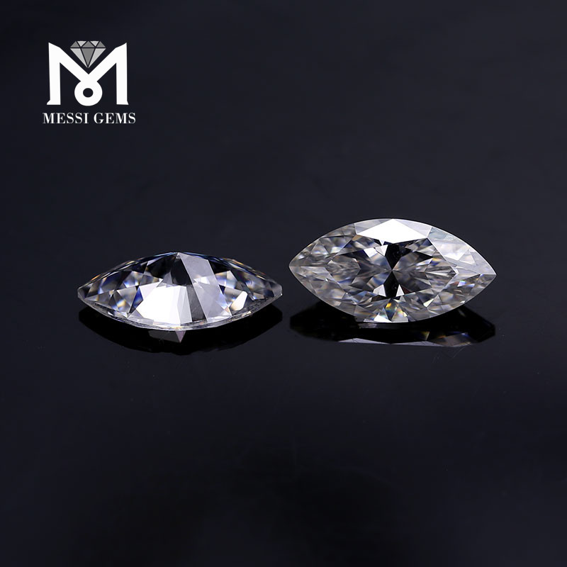 Заводская россыпь блестящих бриллиантов маркизы в форме муассанита