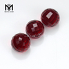 Оптовая цена рубиновый круглый шар 12,0 мм граненые стеклянные драгоценные камни