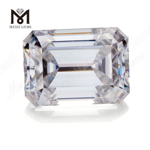 Заводская цена Свободный драгоценный камень изумрудной огранки 3-каратный муассанитовый бриллиант
