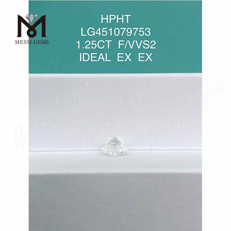 1,25 карата F VVS2 RD IDEAL Лабораторные бриллианты огранки HPHT бриллиант в продаже