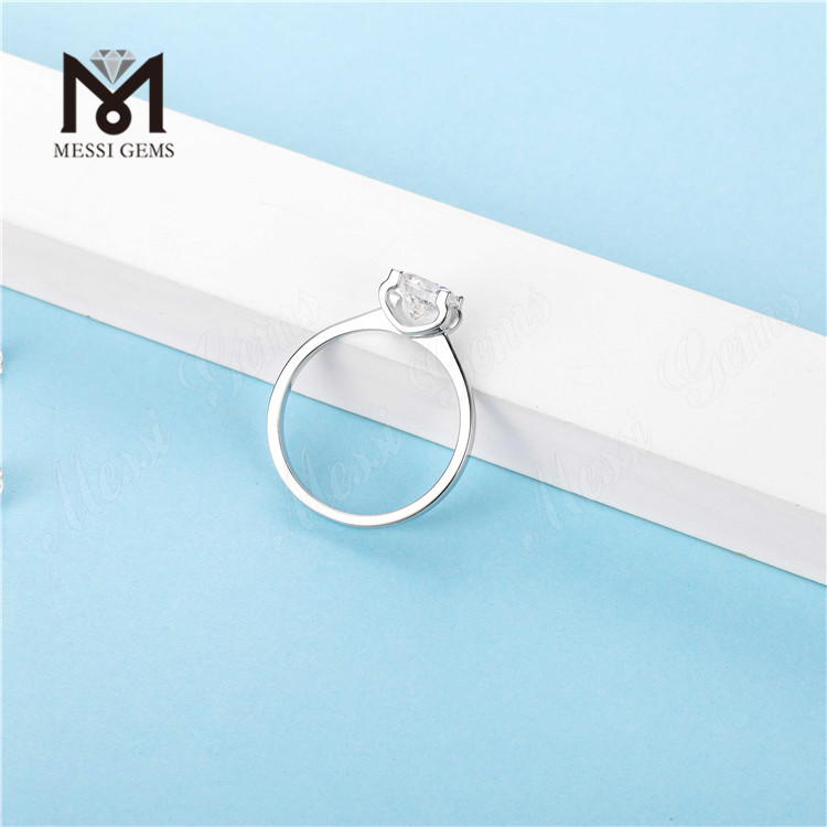 Женские серебряные кольца Messi Gems, 1 карат, муассанит, бриллиант, 925 пробы, для свадьбы