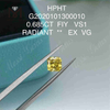 Выращенный в лаборатории бриллиант огранки «радиант» FVY 0,685 карата VG