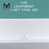 Лабораторные бриллианты HPHT круглой огранки F VS2 круглой огранки BRILLIANT EX весом 1,10 карата