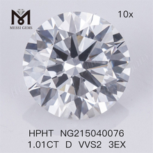 1,01 карат D VVS2 3EX выращенный в лаборатории алмазный камень HPHT