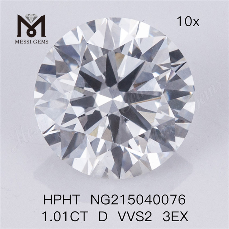 1,01 карат D VVS2 3EX выращенный в лаборатории алмазный камень HPHT