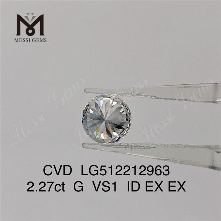 Лабораторные бриллианты E VS 2,27 карата Алмазы CVD огранки RD в продаже