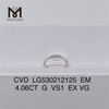 4.06ct G cvd алмаз VS1 EMERALD CUT выращенный в лаборатории бриллиант в продаже