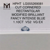 1.10CT HPHT RECTANTGLAR FANCY INTENSE BLUE VS2 VG EX выращенный в лаборатории бриллиант LG555269081