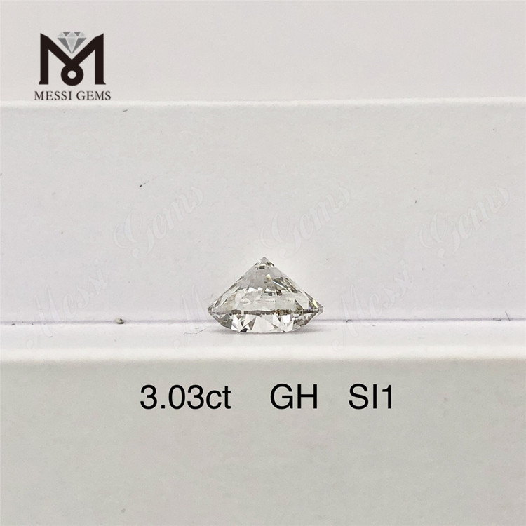 3,03 карата GH SI1 круглой формы выращенный в лаборатории россыпью бриллиант заводская цена 