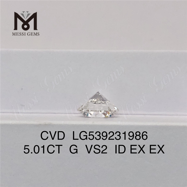 5.01CT G выращенные в лаборатории бриллианты оптовая цена против 2 свободных синтетических бриллиантов заводская цена