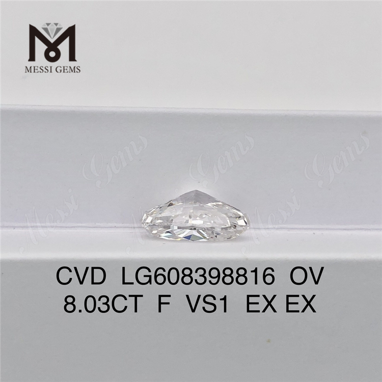 Бриллианты, созданные в лаборатории Top Lab, 8,03 карата F VS1 OV丨Messigems CVD LG608398816 