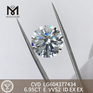 6.95CT E VVS2 ID EX EX Алмазы, выращенные в лаборатории CVD LG604377434 Без рудников丨Messigems 