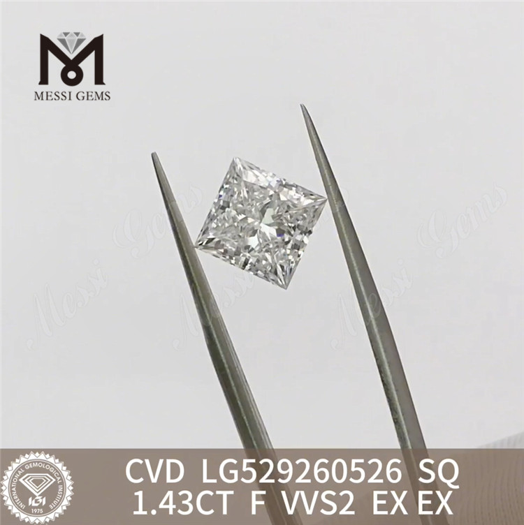 Бриллианты весом 1,43 карата F VVS2 SQ, сертифицированные igi Crafting Timeless Beauty丨Messigems CVD LG529260526