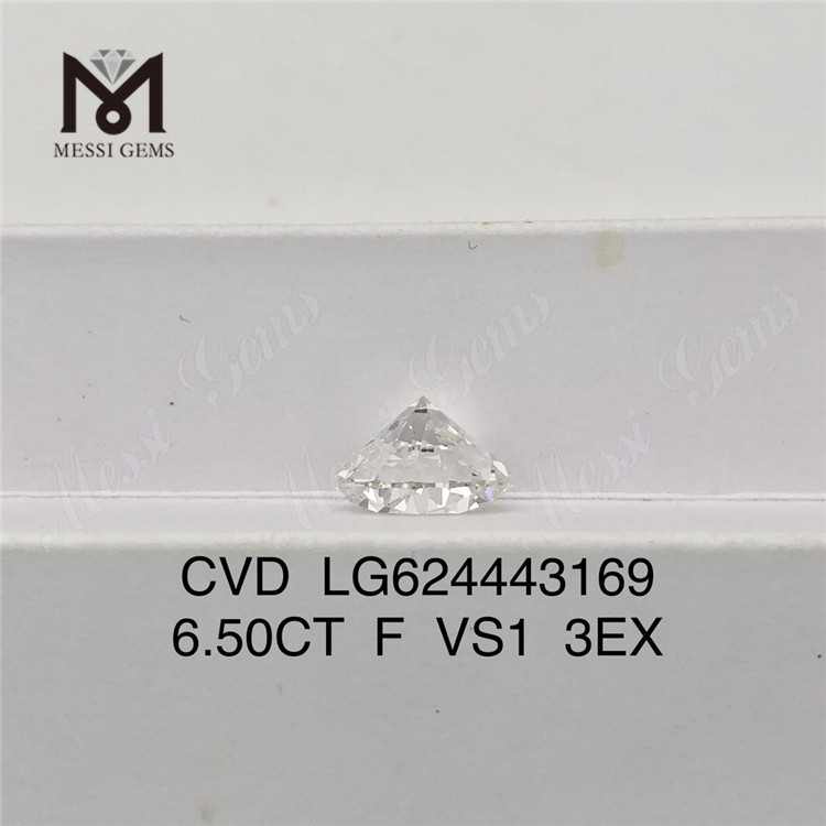 6,50 карата F VS1 3EX CVD круглые промышленные бриллианты LG624443169丨Messigems
