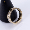 Модные кольца круглой формы из желтого золота 18 карат с бриллиантами, произведенными в лаборатории
