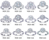 Элегантные кольца в стиле Halo 1 карат с бриллиантами, созданными в лаборатории IGI