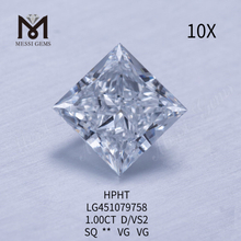 1,00 карат D HPHT VS2 Круглый бриллиант, выращенный в лаборатории