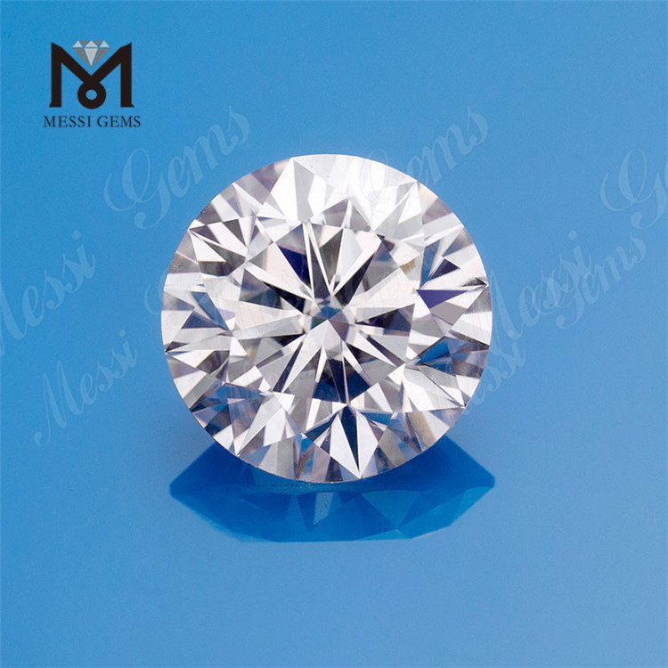 свободная круглая бриллиантовая огранка 10 мм белый синтетический муассанитовый бриллиант для кольца