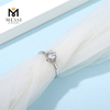 Модный дизайн 6,5 мм 1 карат муассанит пасьянс женщина кольцо оптом кольцо из стерлингового серебра 925 пробы