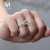 Обручальное кольцо 2ct 14K gold 4 Prong кольца из муассанита для женщин