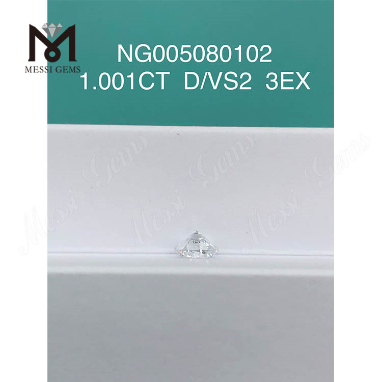 1,001 карат D белый выращенный в лаборатории бриллиант огранки VS2 EX 