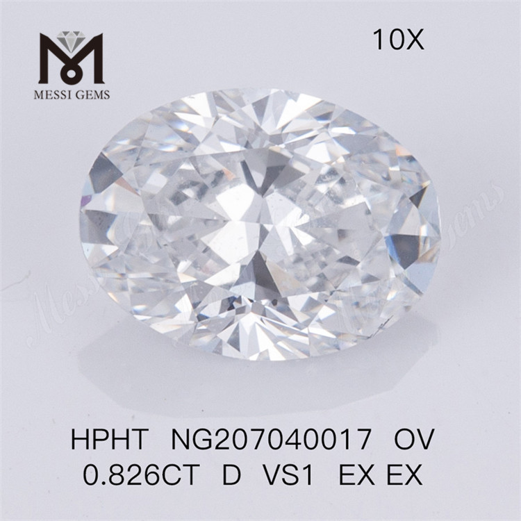 HPHT OV 0,826 карата D VS1 EX EX Синтетический алмаз