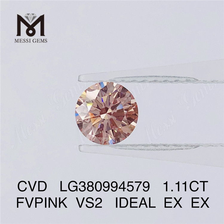 1.11CT FIPINK VS2 CVD алмаз, выращенный в лаборатории, производители бриллиантов IGI LG380994579