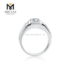 Обручальное обручальное кольцо из стерлингового серебра 925 пробы 14K 18k 2CT 8mm Moissanite Man Ring