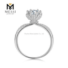 14-каратное золотое покрытие женщина ювелирные изделия подарок 1 карат муассанит бриллиант серебряное кольцо