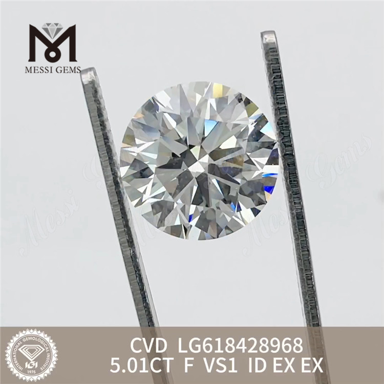 На продажу выставлены бриллианты 5.01CT F VS1 ID, созданные лабораторией 丨Messigems CVD LG618428968