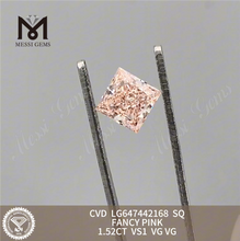 Выращенный бриллиант SQ FANCY PINK VS1 CVD 1,52 карата LG647442168 