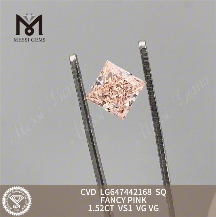 Выращенный бриллиант SQ FANCY PINK VS1 CVD 1,52 карата LG647442168 