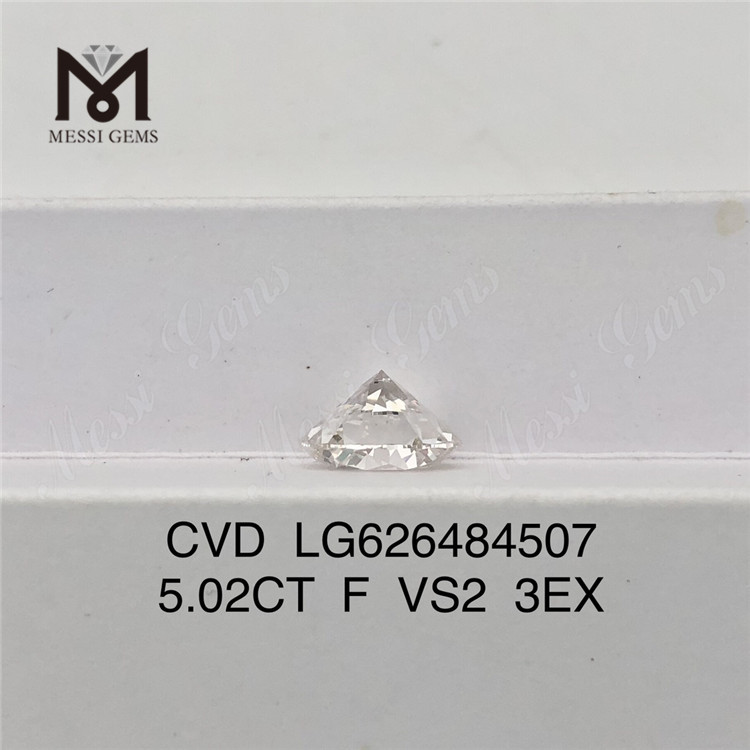 Бриллианты 5,02 карата F VS2 3EX, сертифицированные IGI, CVD LG626484507丨Messigems