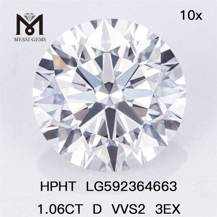 Продажа бриллиантов HPHT 1.06CT D VVS2 3EX HPHT LG592364663 