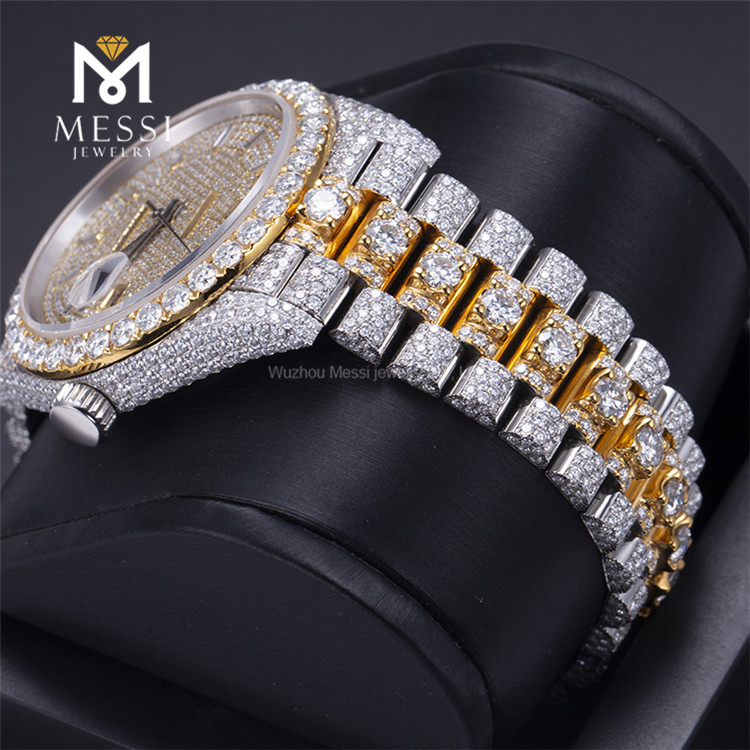 часы Cartier с муассанитом и бриллиантами