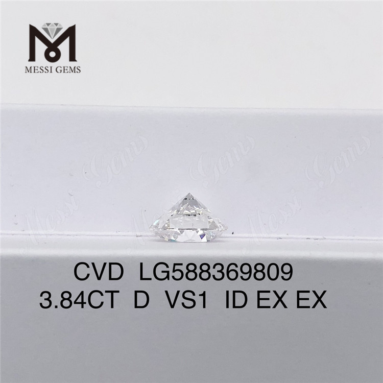 Бриллиант 3,84 карата, сертифицированный IGI, D VS1, CVD-бриллиант. Уникальные ювелирные изделия 丨Messigems LG588369809