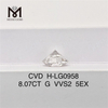 Бриллианты G VVS2 ID EX EX массой CVD 8,06 карата: качество, которому можно доверять LG602336105丨Messigems