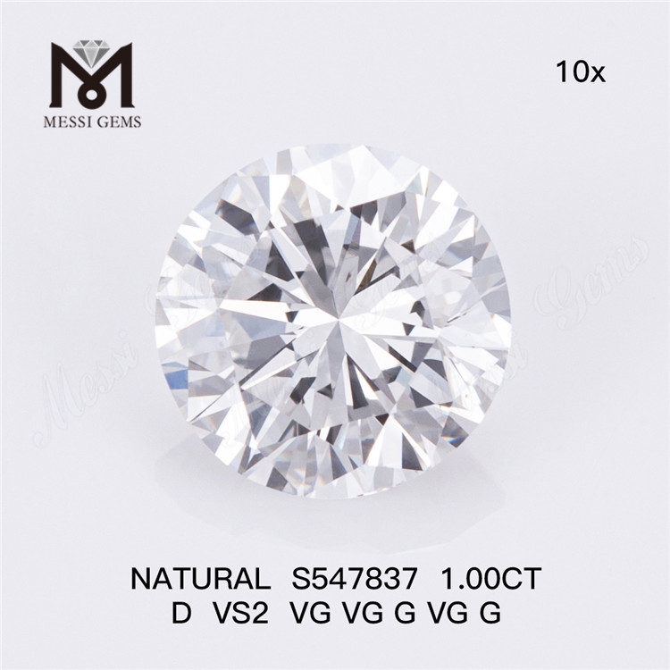 Потрясающие натуральные бриллианты весом 1 карат D VS2 VG VG G VG G весом 1 карат представляют роскошь S547837 丨Messigems