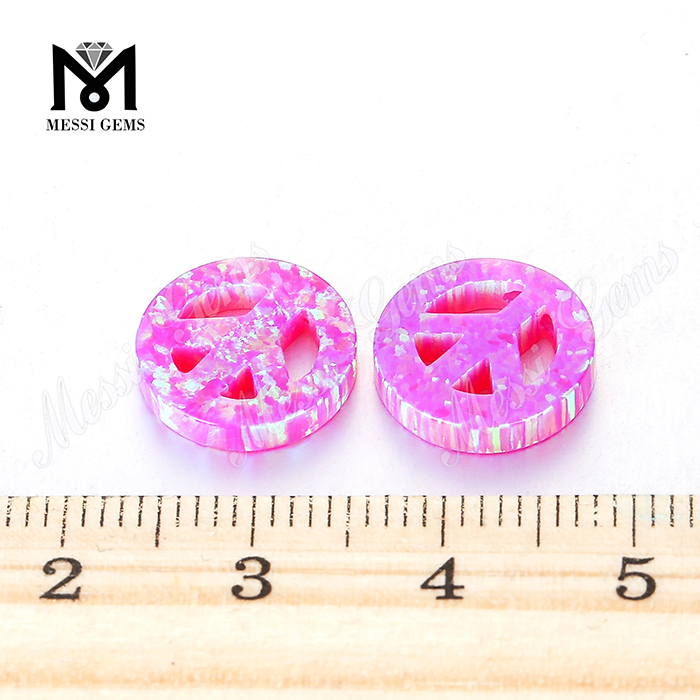 Форма мира Розовый синтетический опал, созданный в лаборатории опал, опаловый драгоценный камень