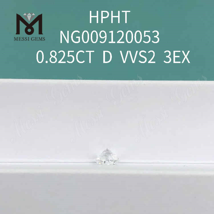 0,825 карат VVS2 3EX белый круглый лабораторный бриллиант 