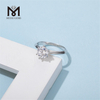 Кольцо Messi Gems 1ct с муассанитом 925 пробы для обручальной свадьбы