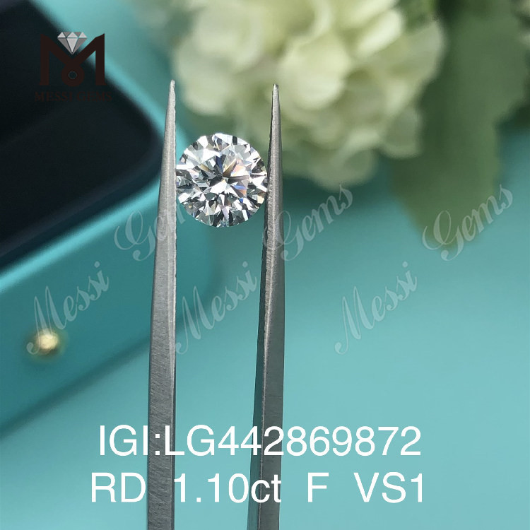 1,01 карат F VS1 Round IDEAL дешевые бриллианты, созданные в лаборатории
