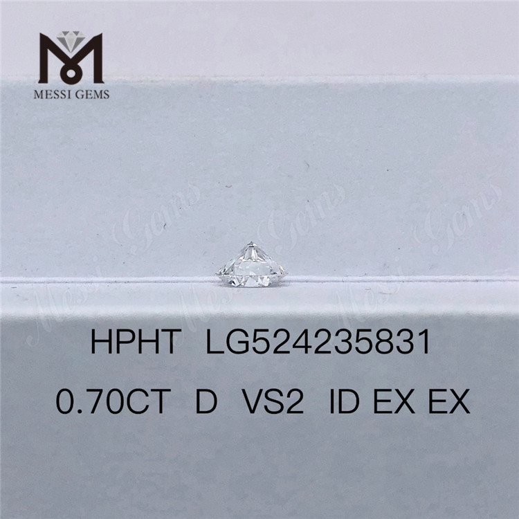 Искусственный бриллиант HPHT 0,7 карат D VS2 ID EX Лабораторные бриллианты EX 